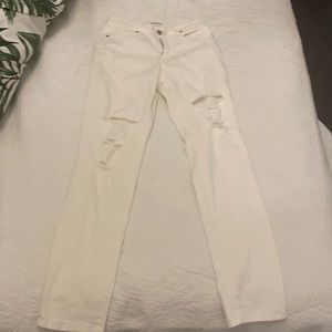 Ripped white jeans. 10/10 condition , fits sizes 24-25. Worn once.
